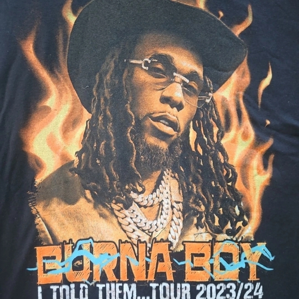 Black Burna Boy Tour T-Shirt